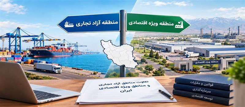 تفاوت مناطق آزاد تجاري و مناطق ويژه ي اقتصادي ايران چيست؟